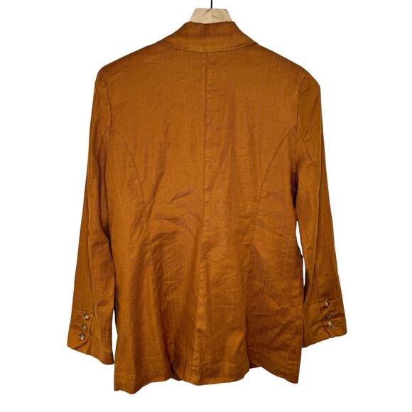 Evereve Women’s Alexa Women’s Linen Blend Double Breasted Blazer Size S Preppy - Picture 5 of 7